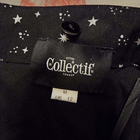 EUC Collectif Mini Skater Skirt With Removeable Straps Size M UK 12 - Picture 5 of 5